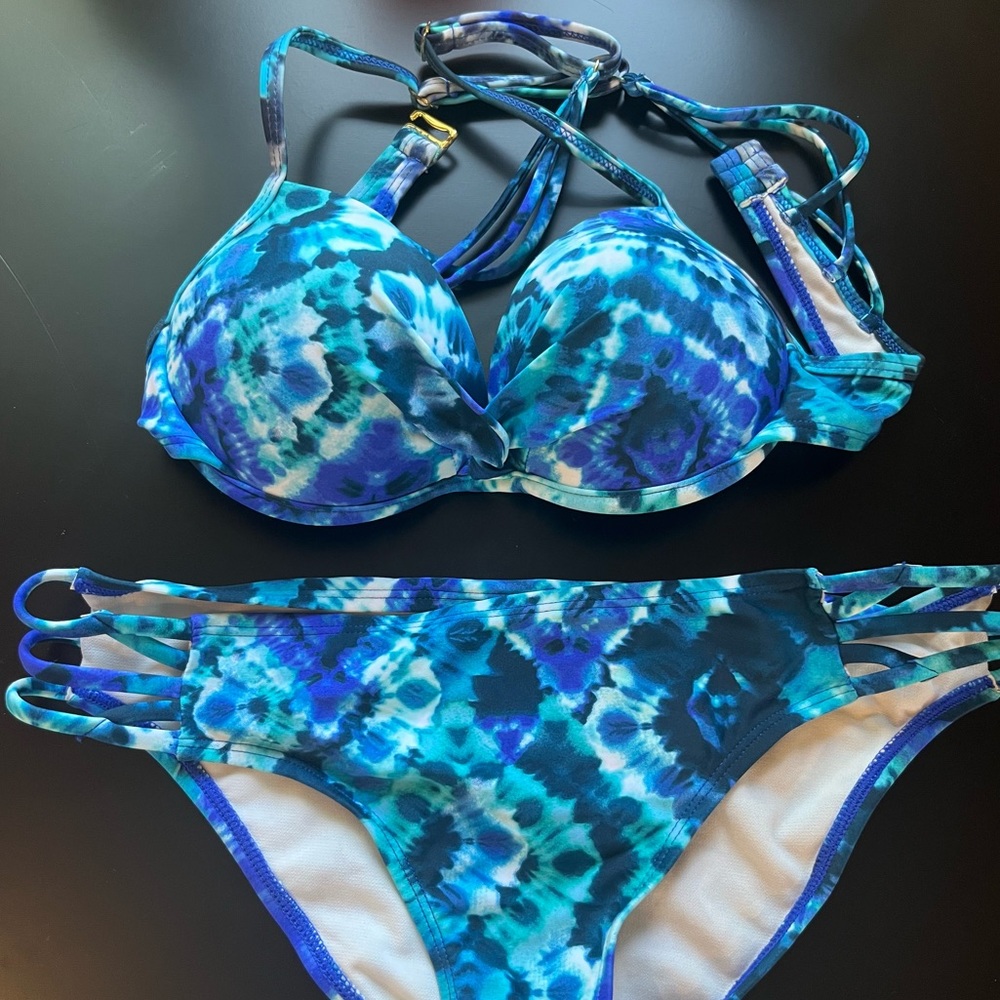 Blue Tie Dye Bikini